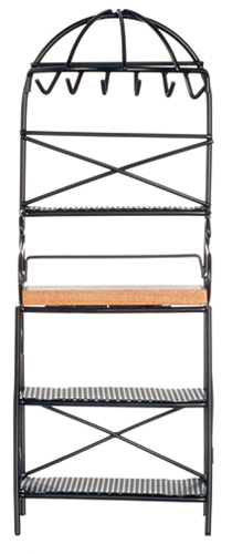 Metal Kitchen Rack, Black